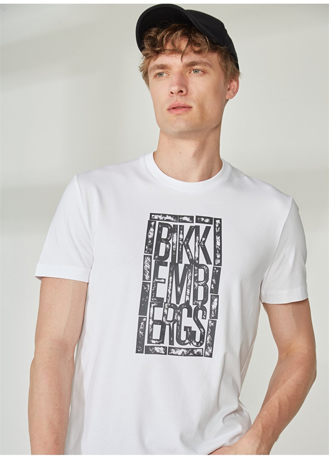 Bikkembergs Beyaz Erkek T-Shirt C 4 101 2V