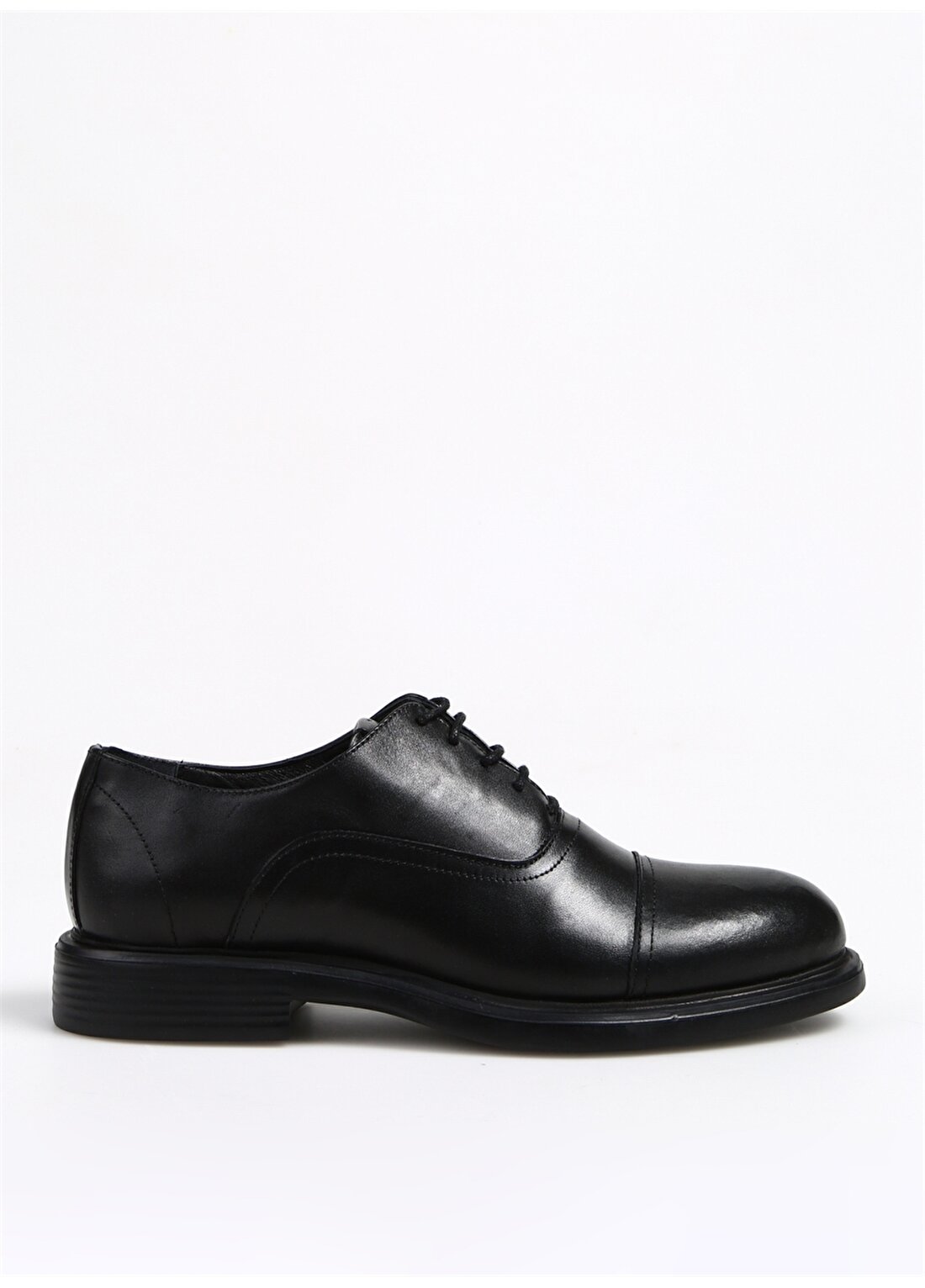 Fabrika Deri Siyah Erkek Klasik Ayakkabı AYENT