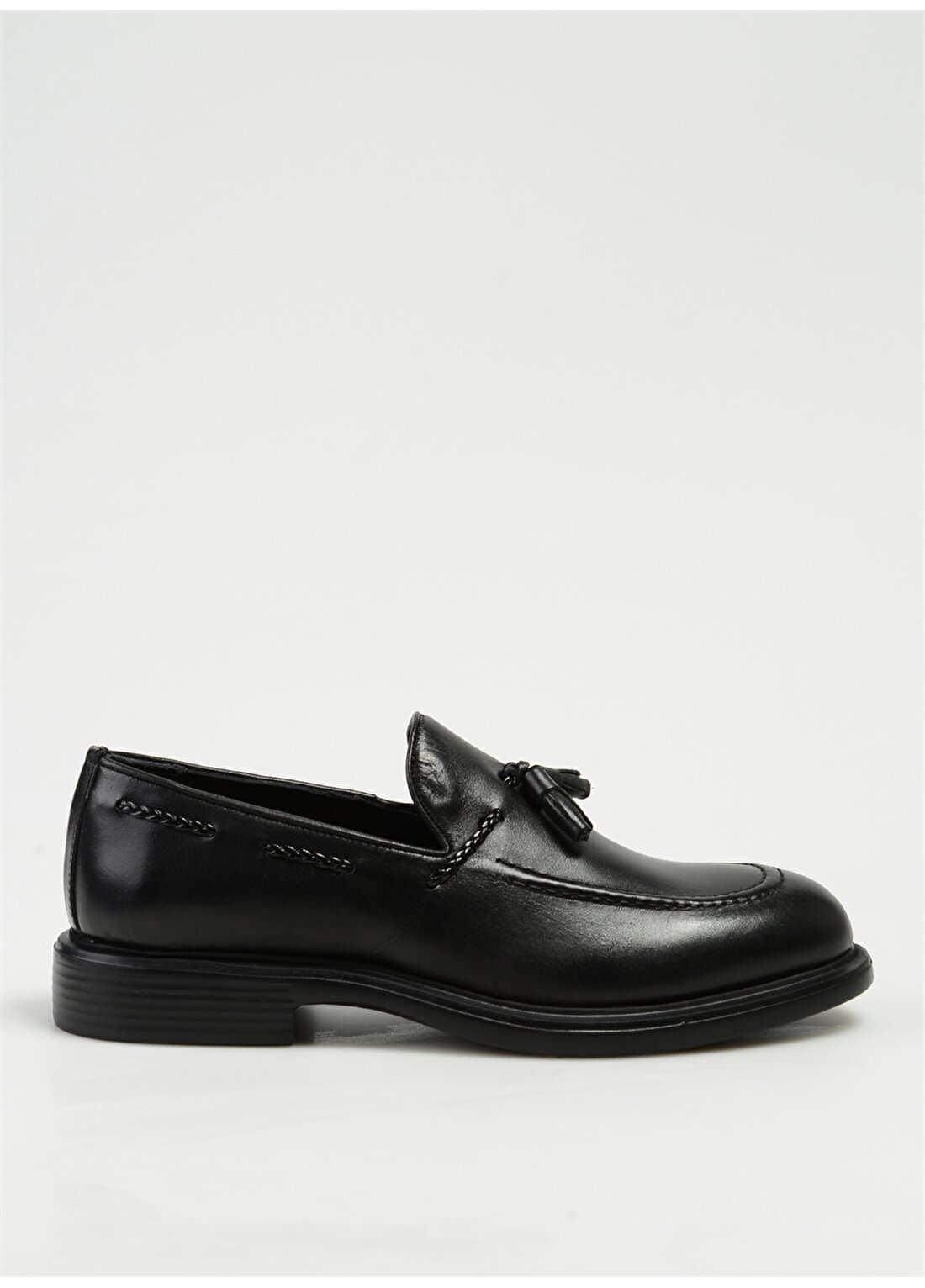 Fabrika Deri Siyah Erkek Klasik Ayakkabı BUNY