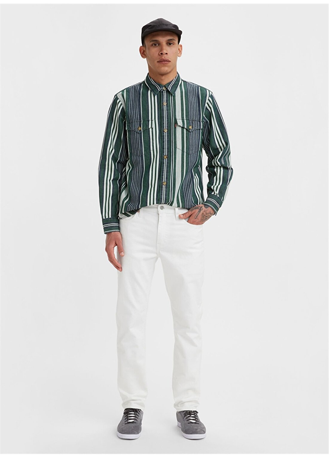 Levis Normal Bel Slim Fit Beyaz Erkek Denim Pantolon 511™ SLIM STA-BRYTER