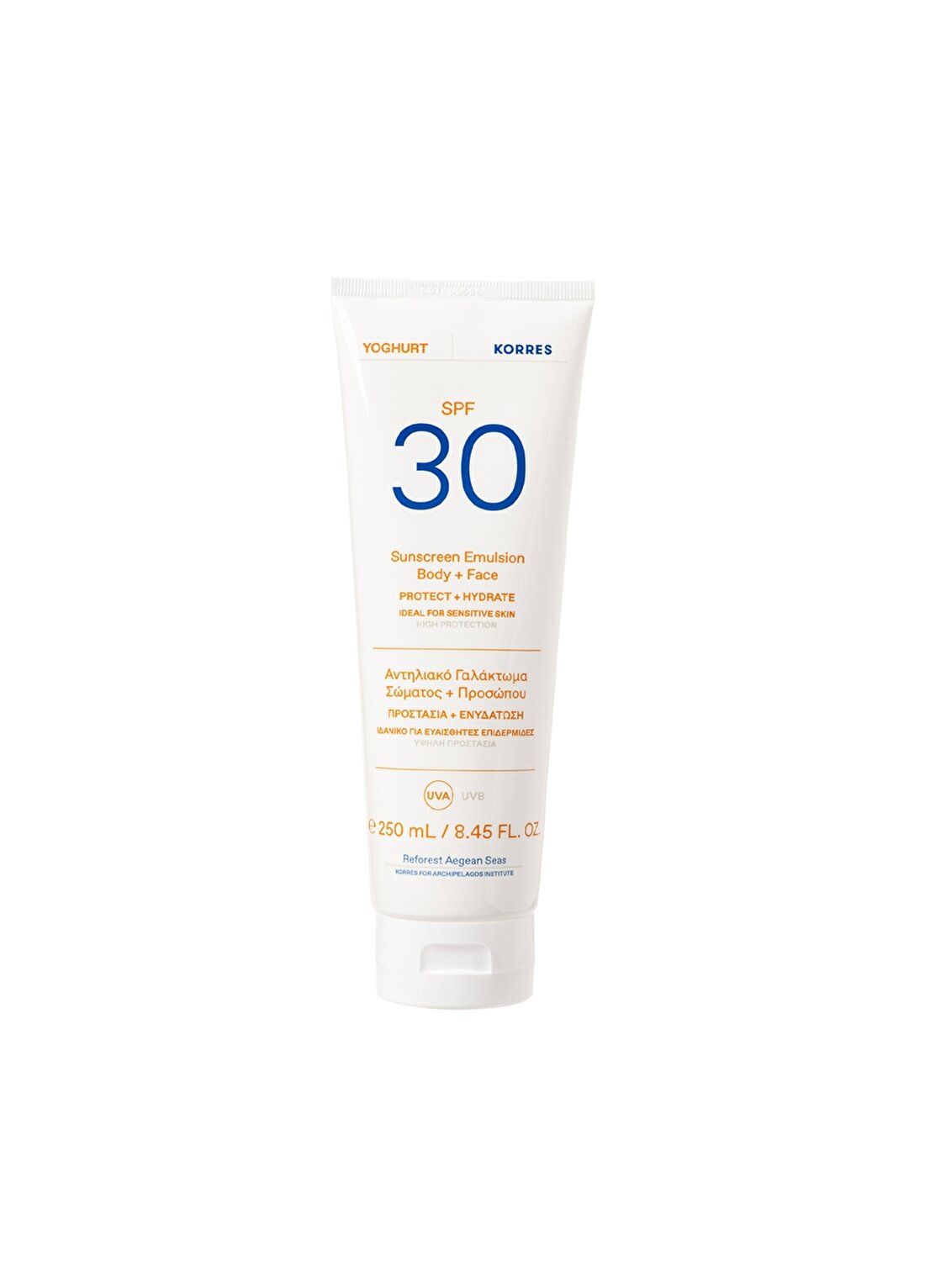 Korres Yoghurt Sunscreen Yüz Ve Vücut Güneş Kremi SPF 30 250 Ml