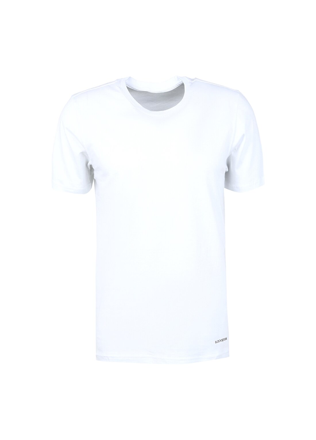 Blackspade Yuvarlak Yaka Düz Beyaz Erkek T-Shirt 9638