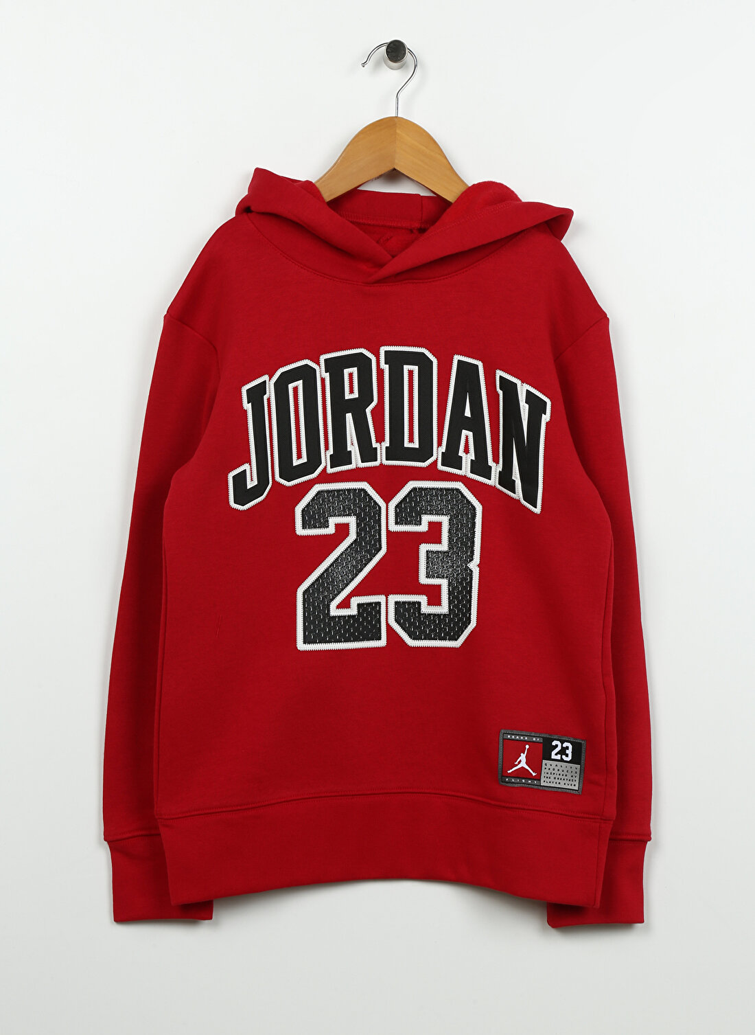 Nike Çocuk Kırmızı Kapüşonlu Baskılı Sweatshirt 95C479-R78 JDB JORDAN HBR FLC PO HO 