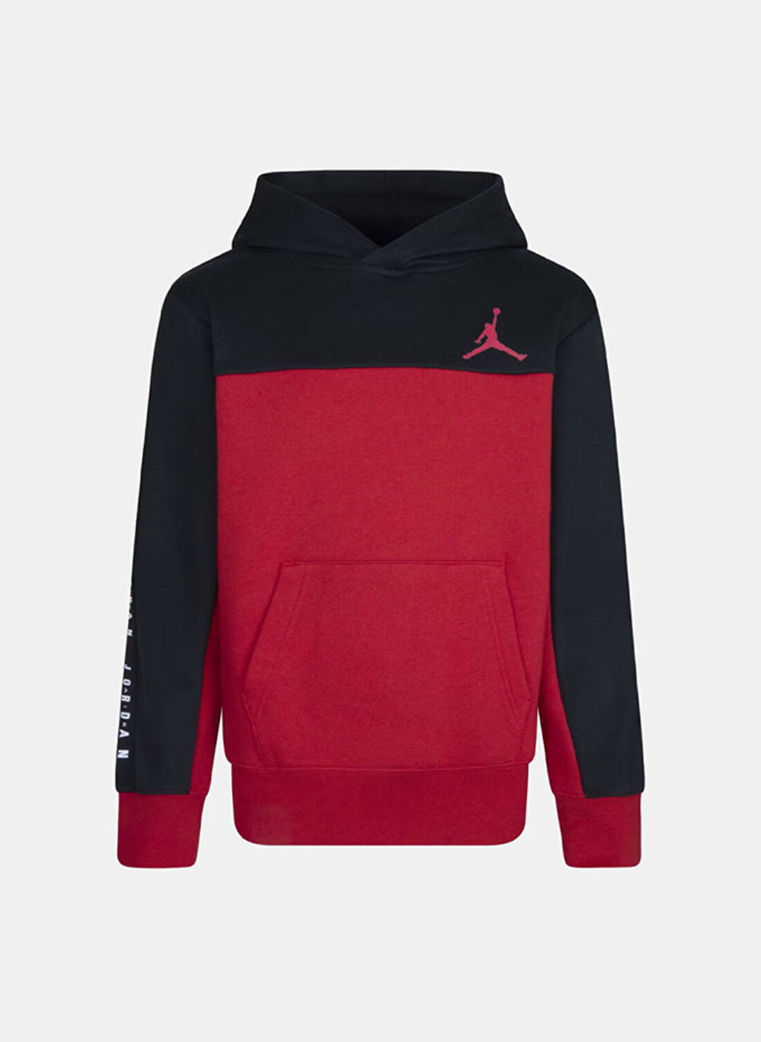 Nike Düz Erkek Çocuk Kırmızı Sweatshırt 95C842-R78 JDB JORDAN FLIGHT SIDELI