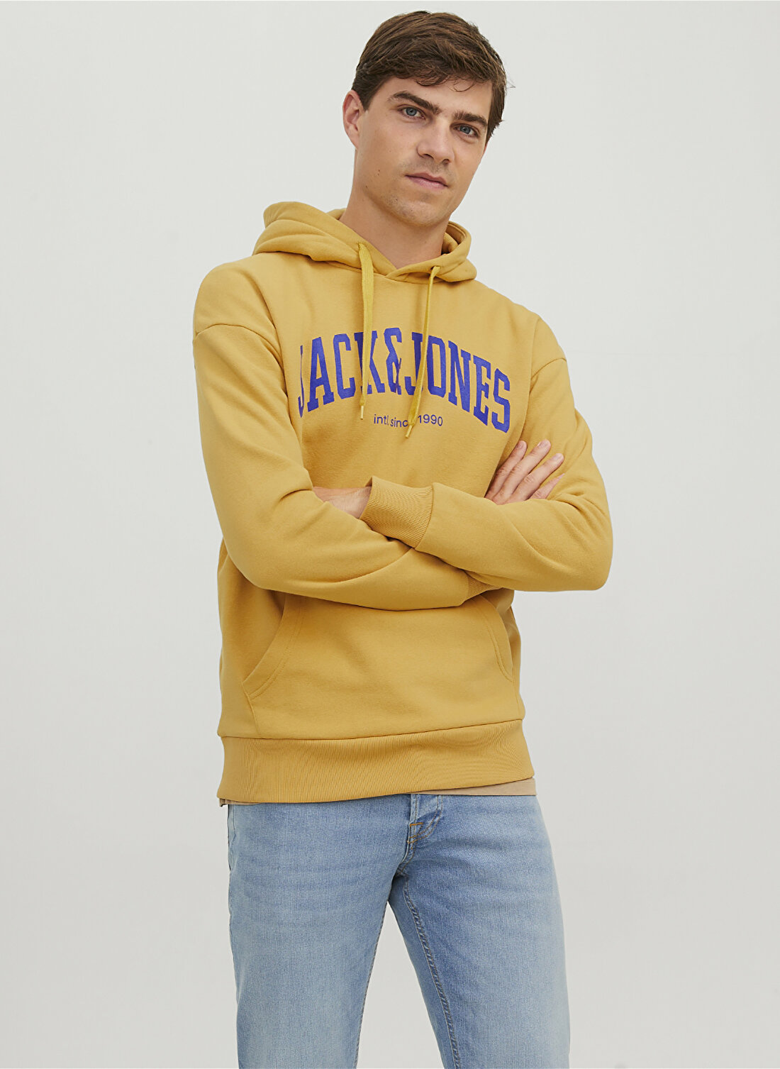 Jack & Jones Kapüşon Yaka Kahve Erkek Sweatshırt 12236513_JJEJOSH SWEAT HOOD NOOS