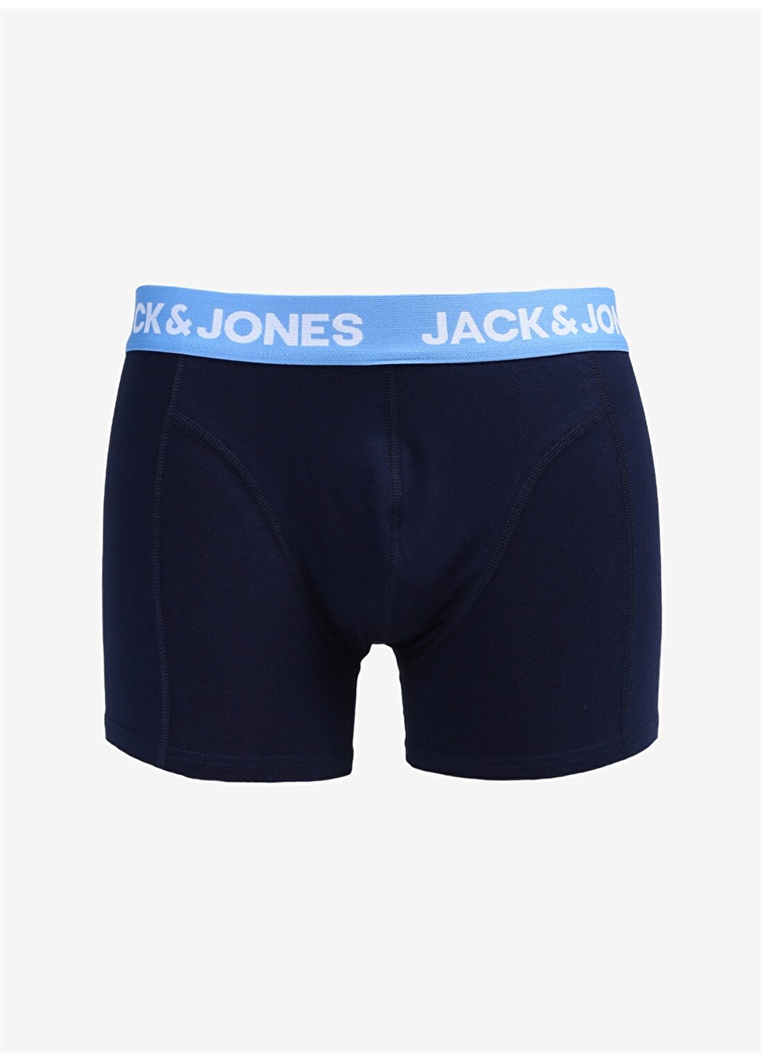 Jack & Jones Siyah - Mavi Erkek Boxer 12248064_JACNORMAN CONTRAST TRUNK S