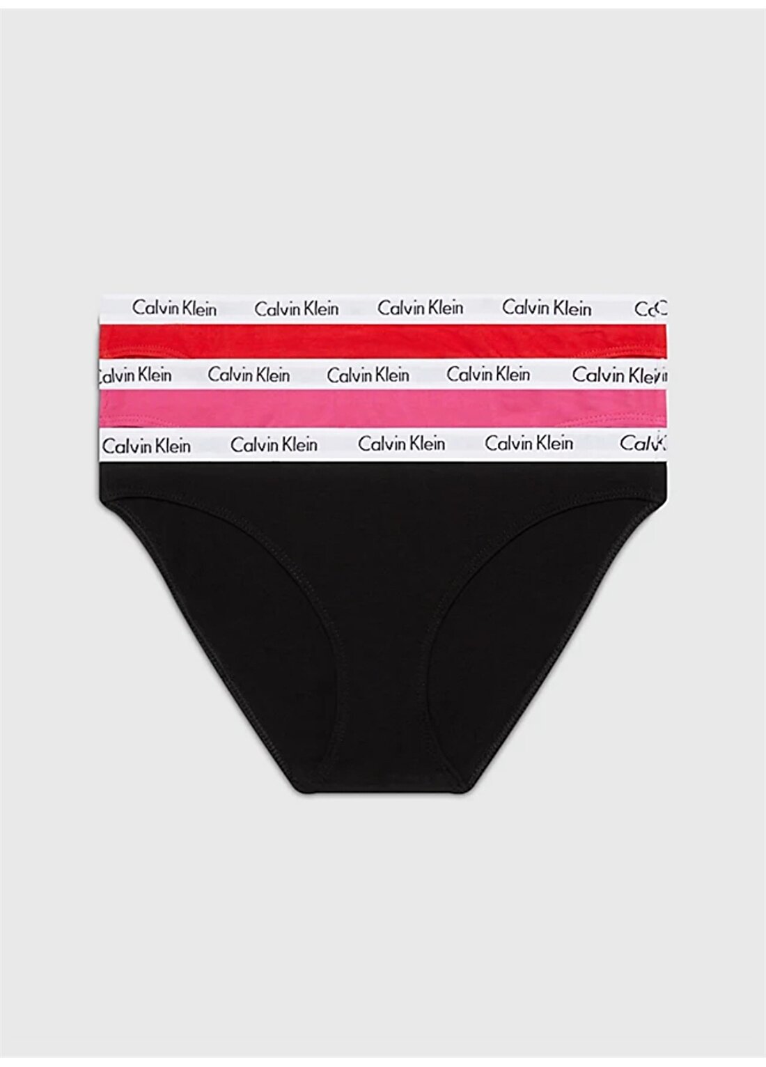 Calvin Klein Kırmızı - Pembe - Siyah Kadın Bikini Külot 000QD5146E
