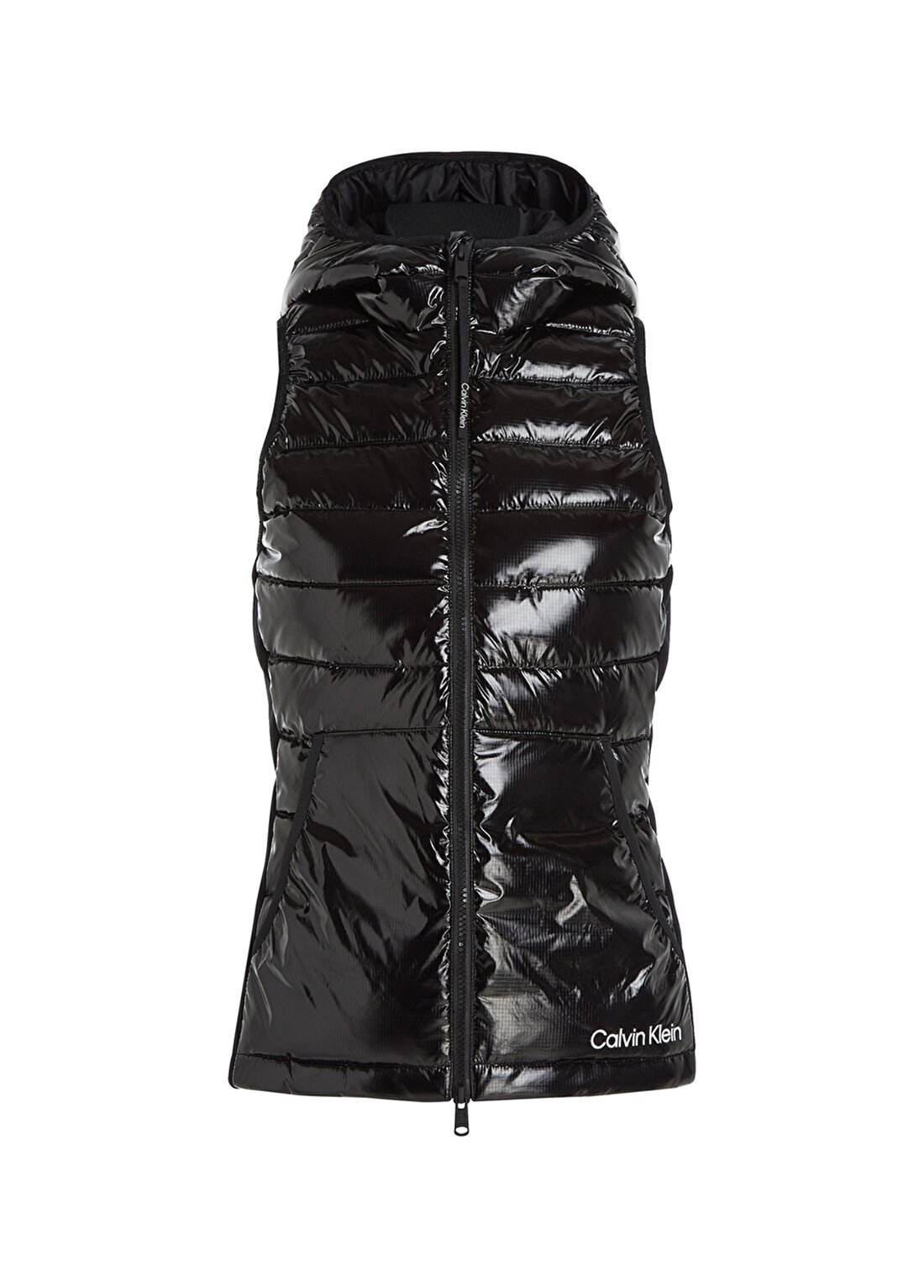 Calvin Klein Siyah Kadın Kapüşonlu Şişme Yelek 00GWF3O509BAE HYBRID - Padded Vest