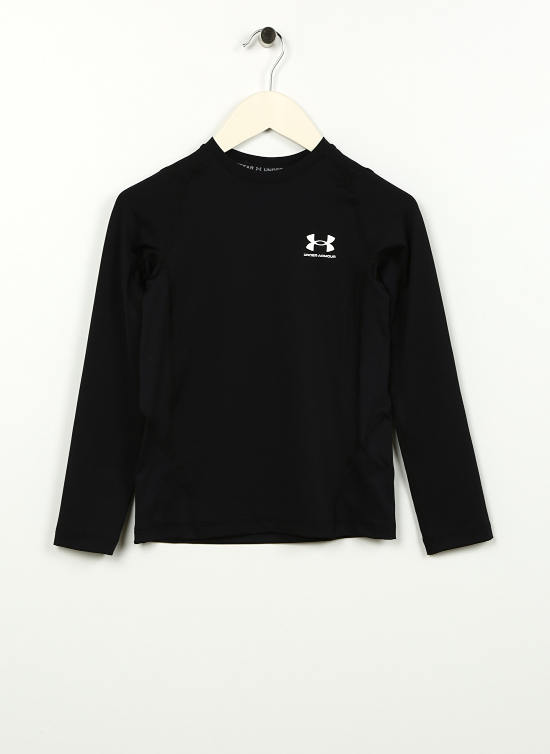 Under Armour Siyah Erkek Çocuk Uzun Kollu Dar Düz Sweatshirt 1361731-001 UA HG Armour LS   