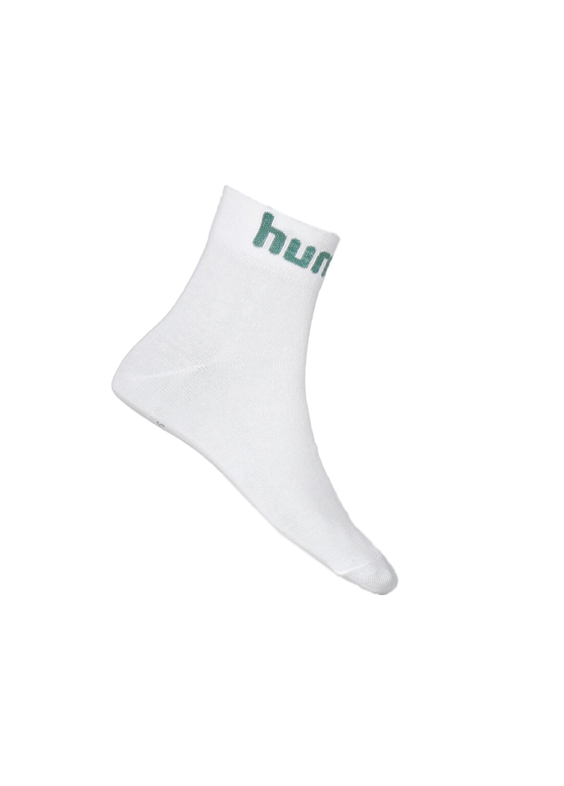 Hummel Beyaz - Koyu Yeşil Erkek Çorap 970267-9866 HMLSESA SHORT SOCKS