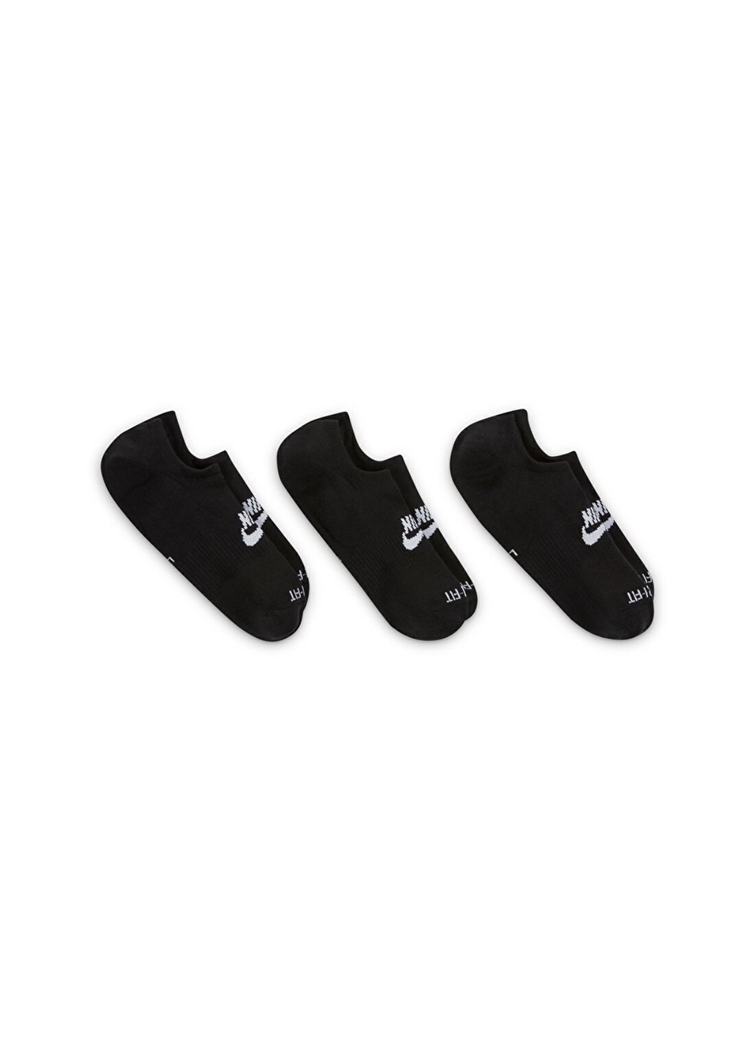 Nike Siyah - Gri - Gümüş Unisex 3Lü Çorap DN3314-010 U NK EVRYDAY PLUS CUSH F
