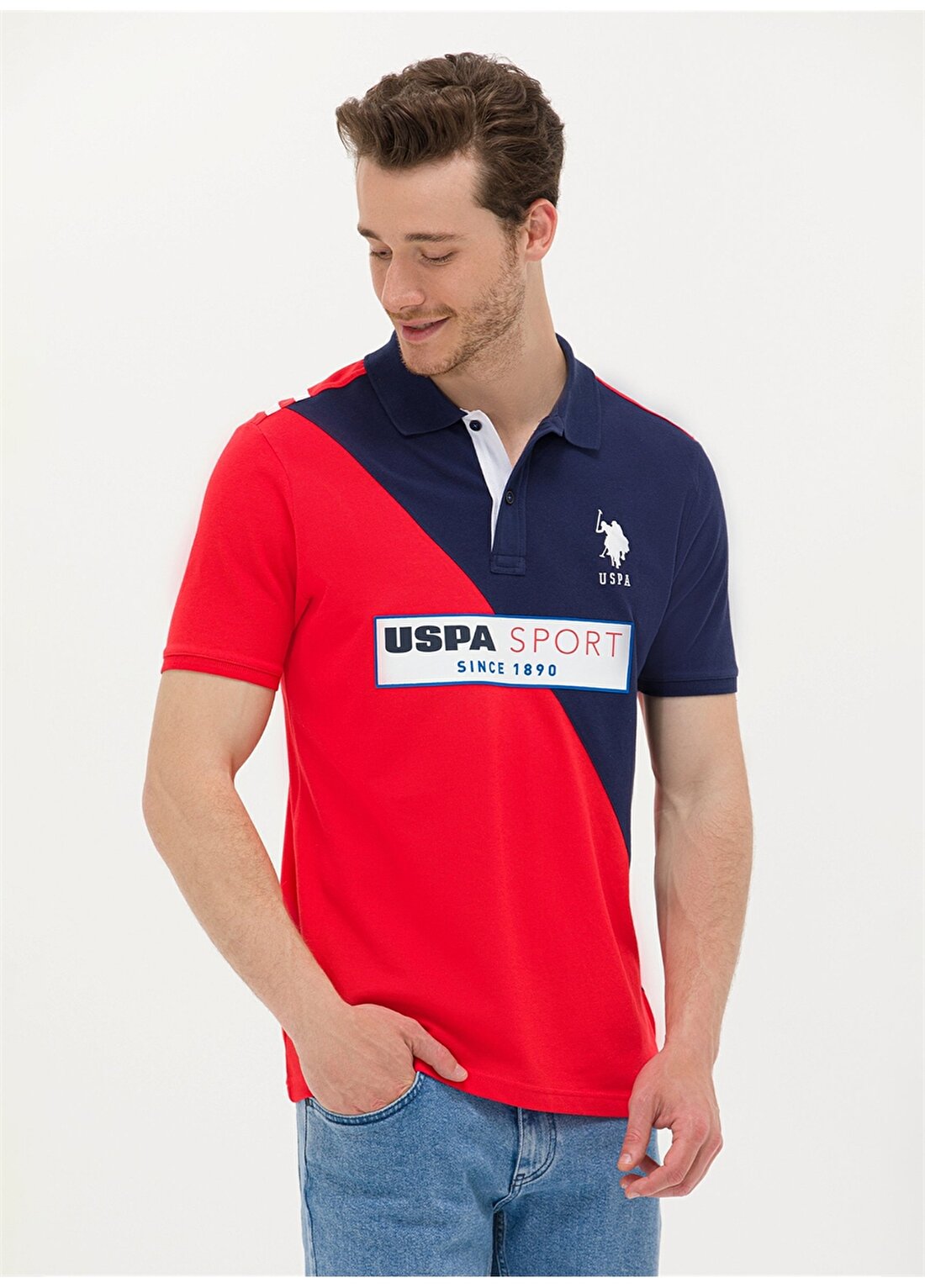 U.S. Polo Assn. Kırmızı Erkek Polo T-Shirt T-JOPEL