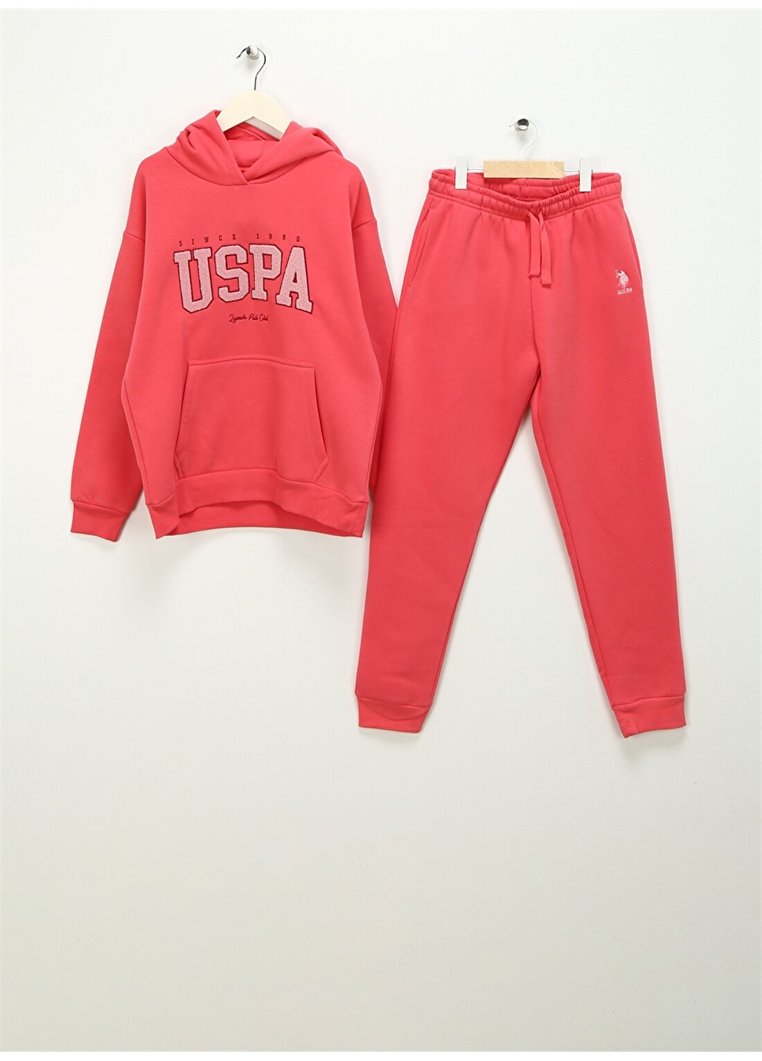 U.S. Polo Assn. Pembe Kız Çocuk Pijama Takımı US1601