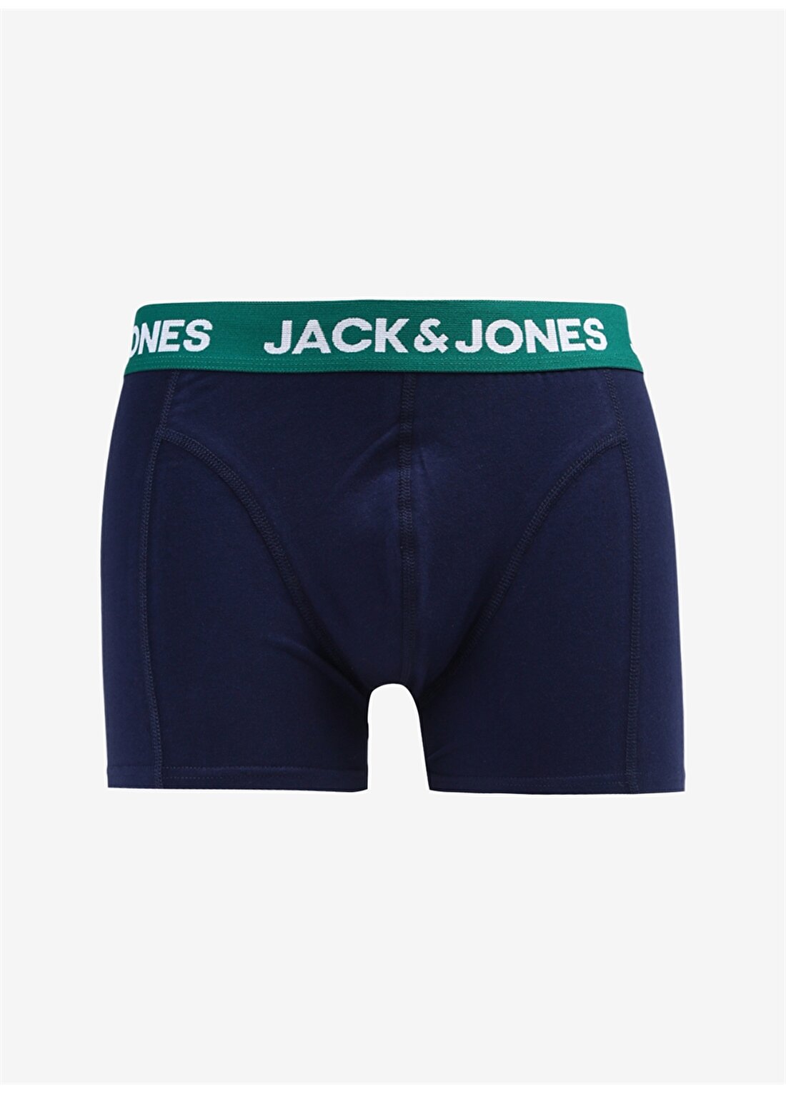 Jack & Jones Siyah - Yeşil Erkek Boxer 12248064_JACNORMAN CONTRAST TRUNK S