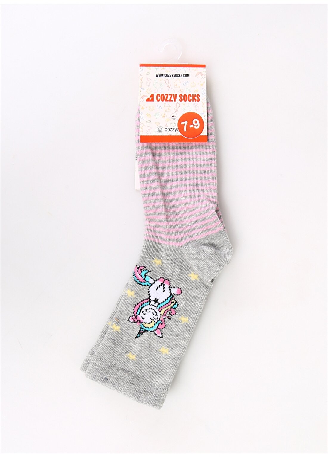 Cozzy Socks Kız Çocuk Soket Çorap COZZY-UNI-GRİ