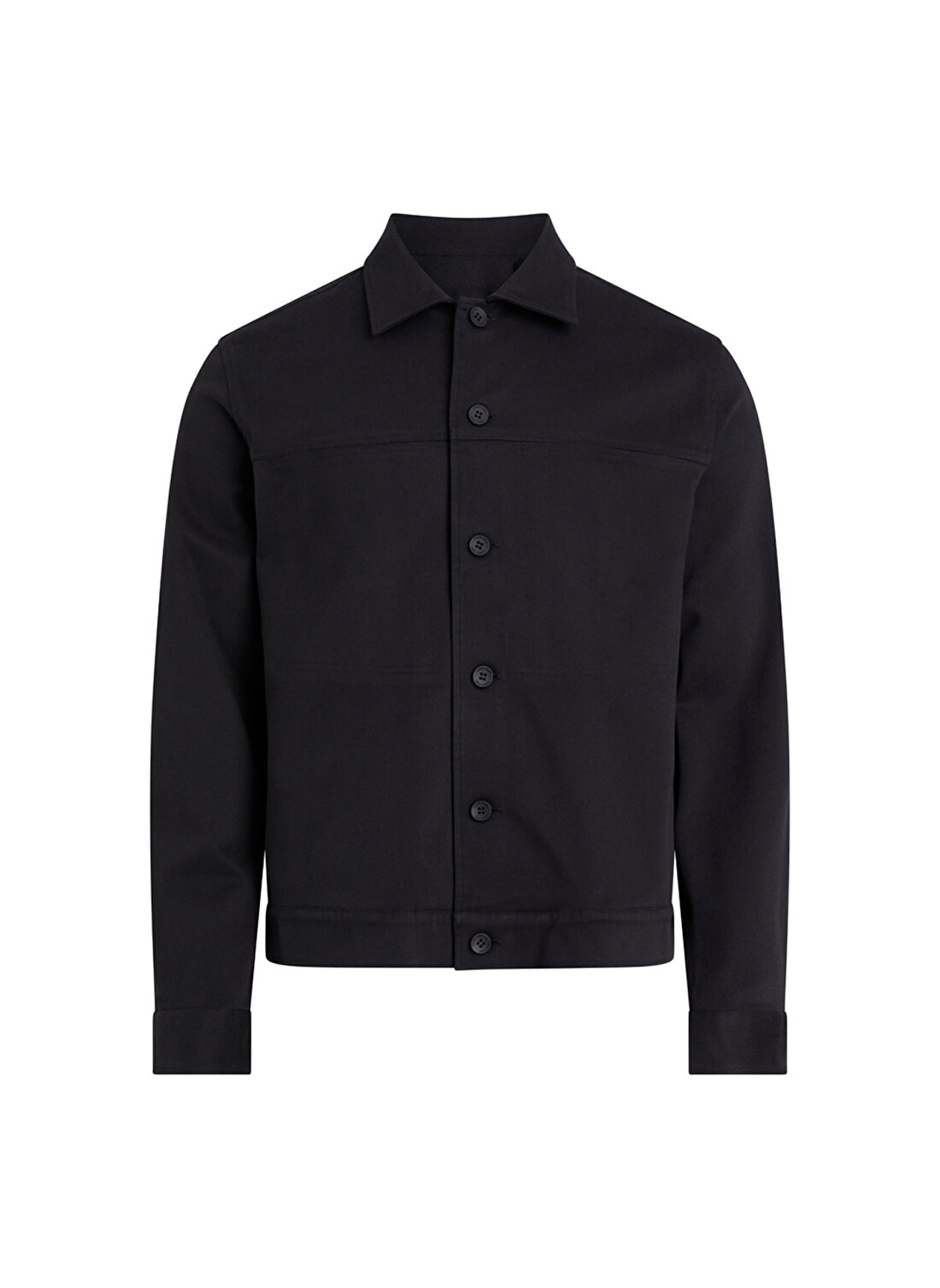 Calvin Klein Slim Fit Düğmeli Yaka Siyah Erkek Gömlek K10K111730BEH