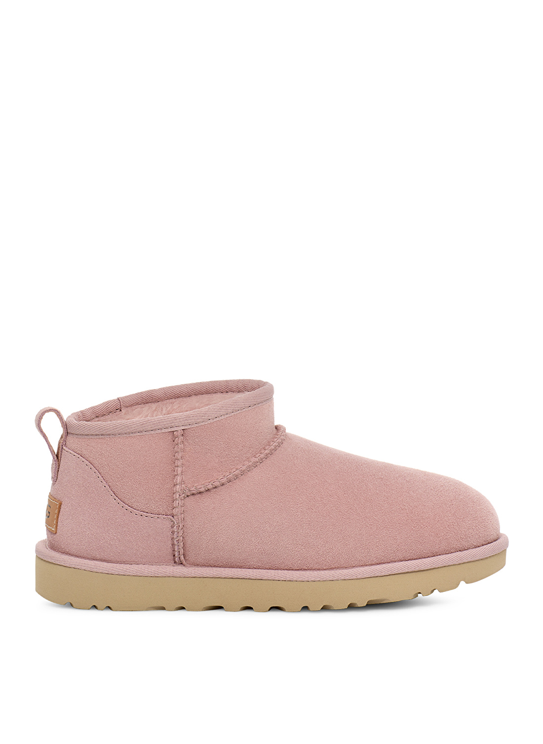 Ugg Süet + Deri Açık Pembe Kadın Bot W CLASSIC ULTRA MINI 1116109