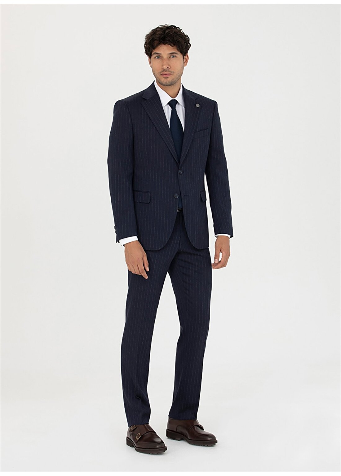 Pierre Cardin Normal Bel Slim Fit Lacivert Erkek Takım Elbise E19357/ST