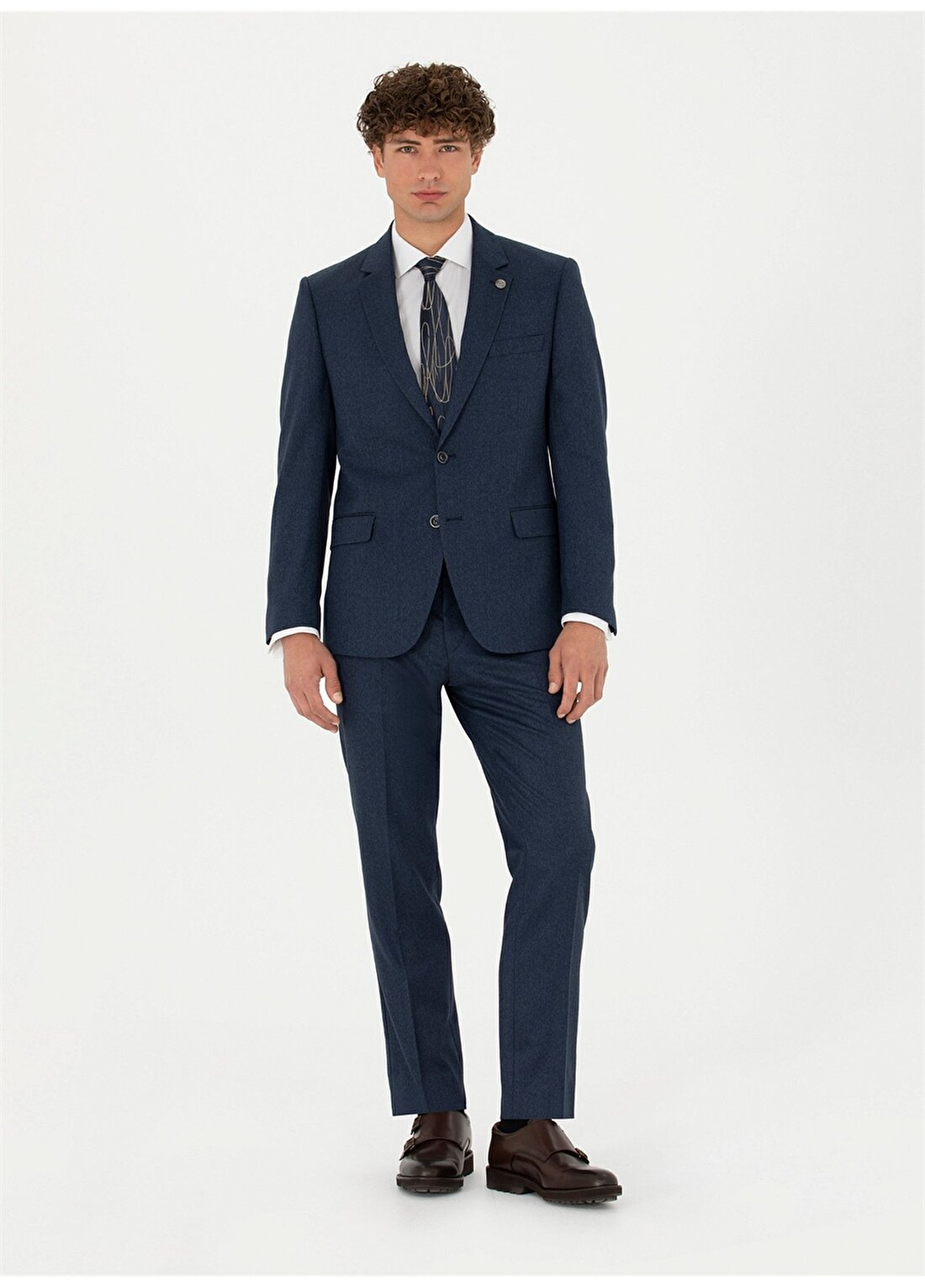 Pierre Cardin Normal Bel Slim Fit Lacivert Erkek Takım Elbise R20041/ST