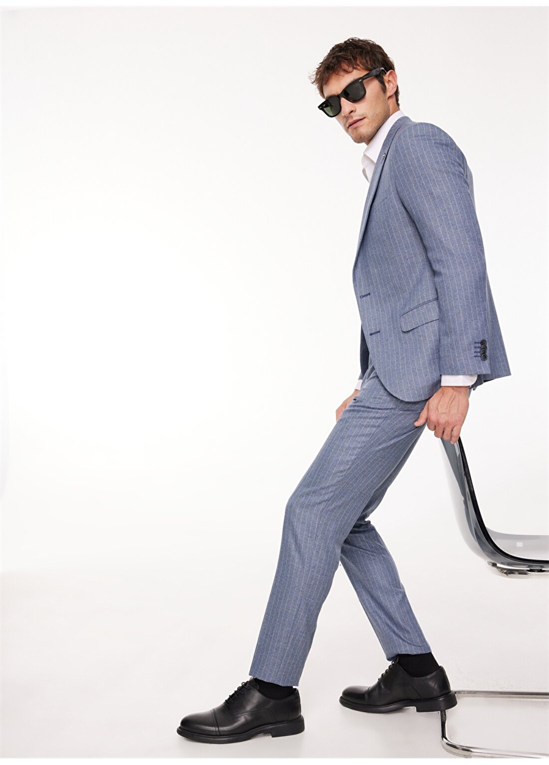 Pierre Cardin Normal Bel Slim Fit Koyu Mavi Erkek Takım Elbise R20045/EXT