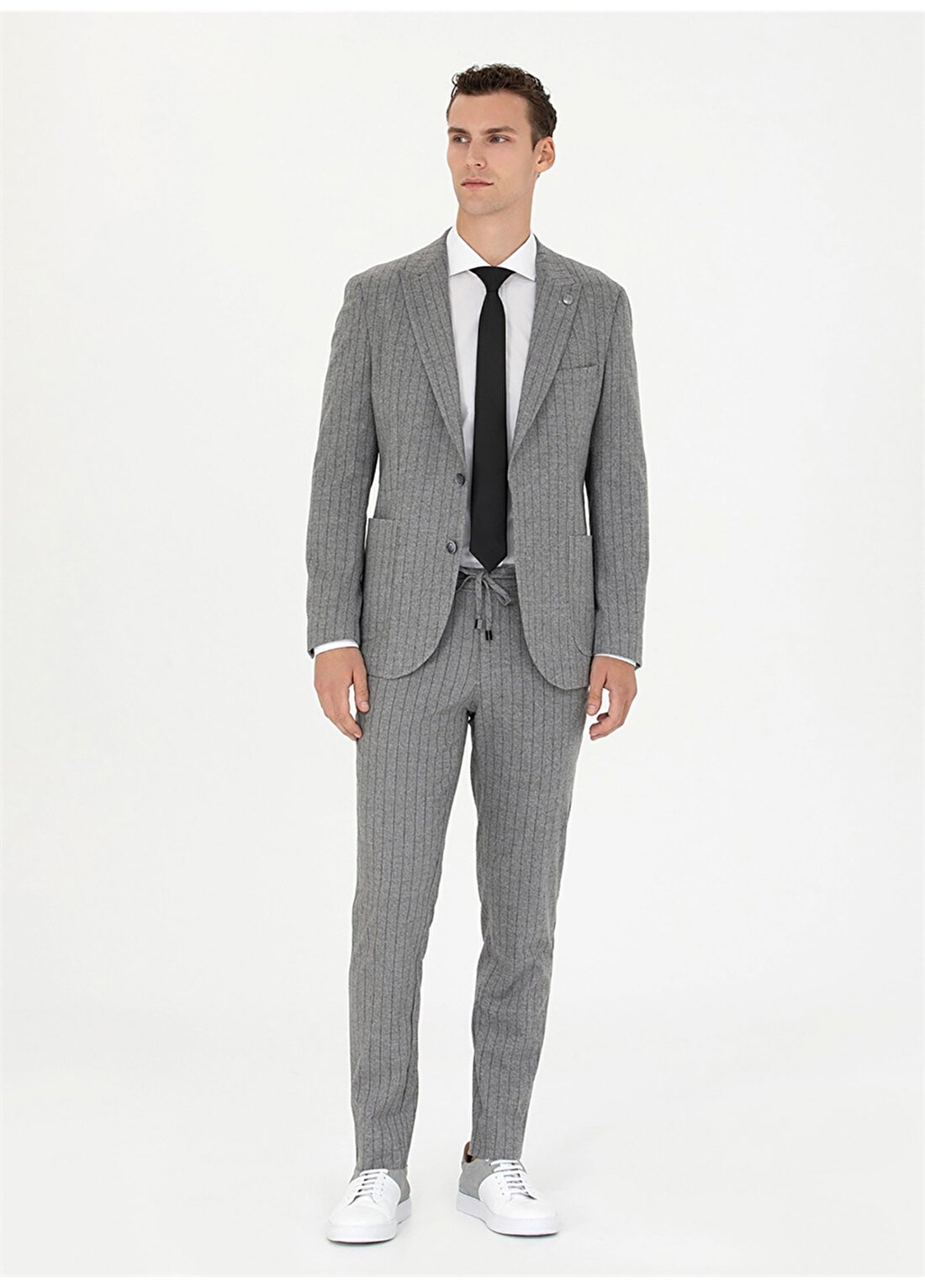 Pierre Cardin Normal Bel Slim Fit Gri Erkek Takım Elbise U49052/EXT