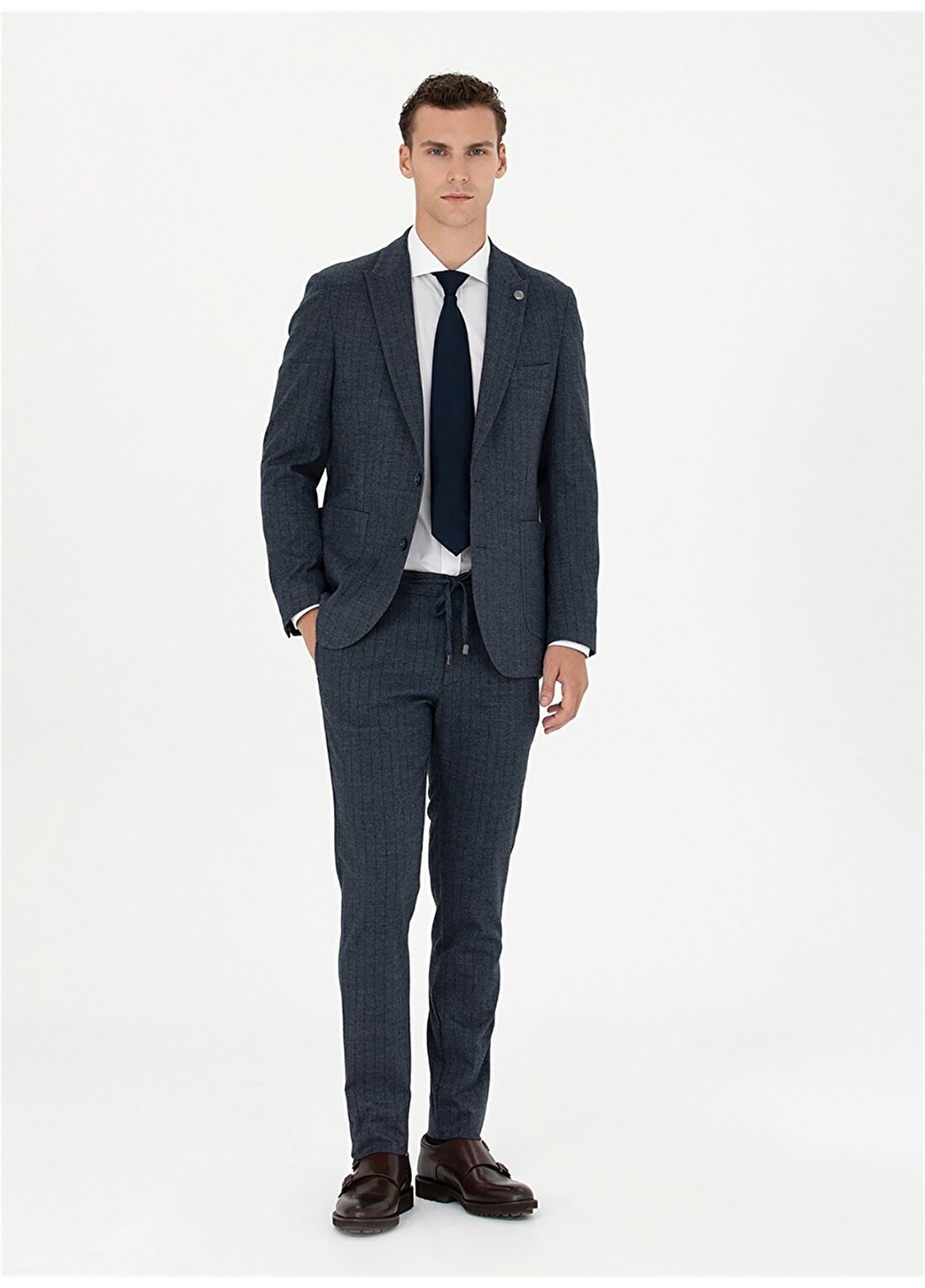 Pierre Cardin Normal Bel Slim Fit Lacivert Erkek Takım Elbise U49052/EXT