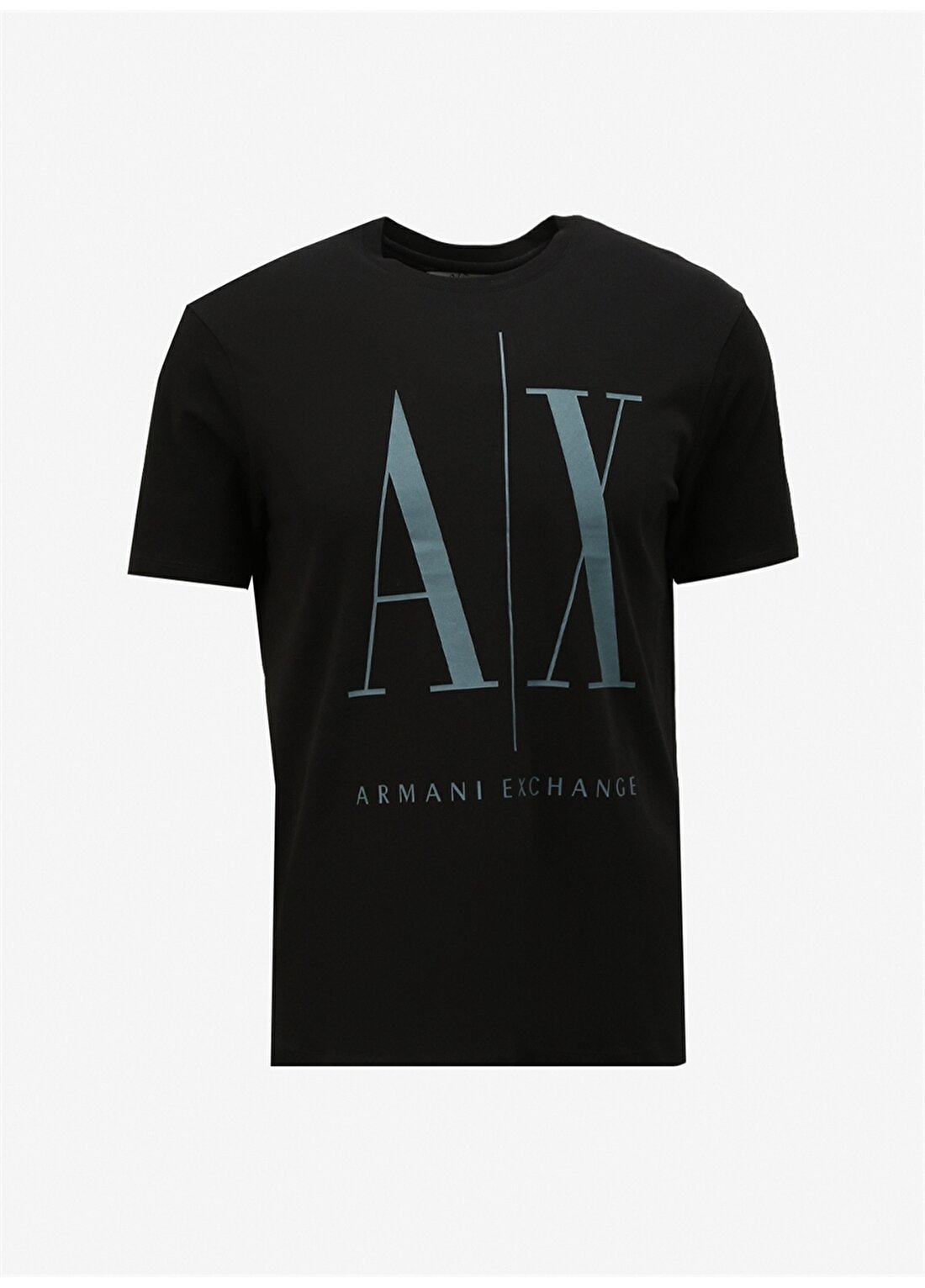 Armani Exchange Bisiklet Yaka Baskılı Siyah Erkek T-Shirt 8NZTPA 62AA BLACK/DARK SLATE