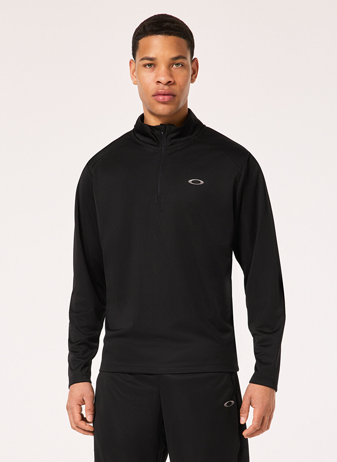 Oakley Siyah Erkek Fermuarlı Polar Sweatshırt FOA404792 FOUNDATIONAL 1/4 ZIP  