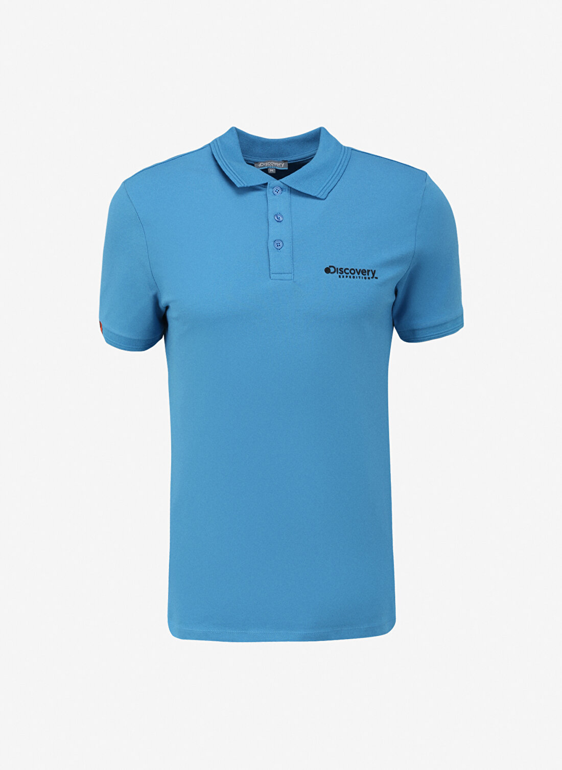 Discovery Expedition Mavi Erkek Polo Yaka Basic Polo T-Shirt D4SM-TST3248  