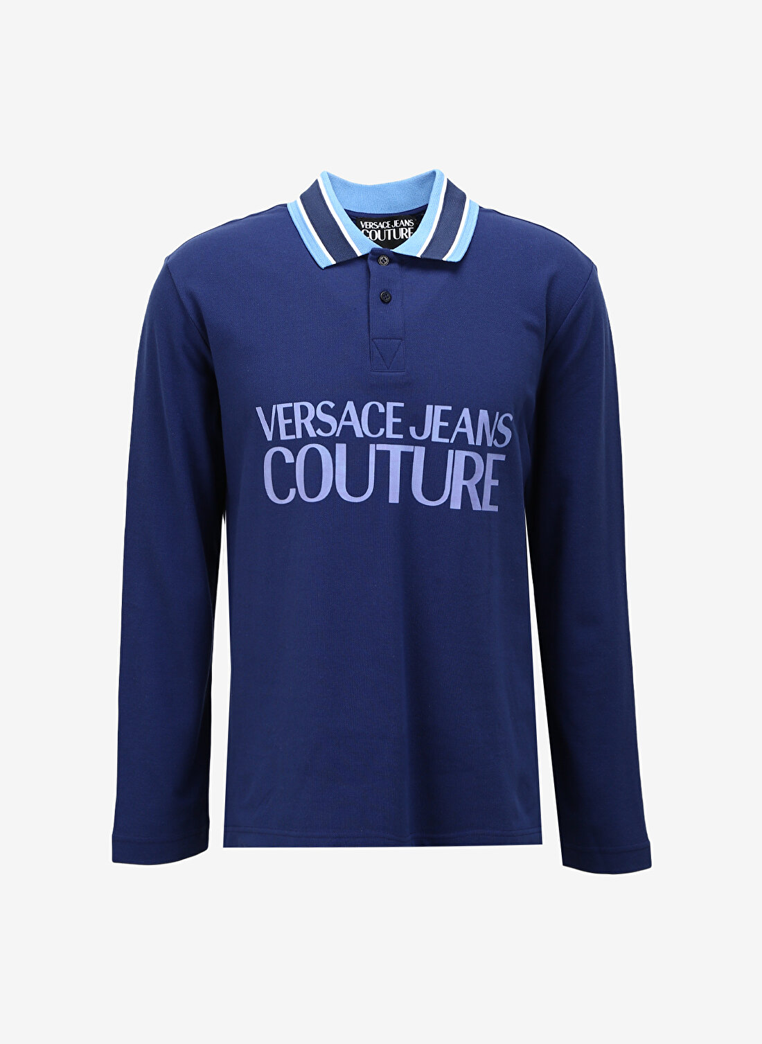 Versace Jeans Couture Lacivert Erkek Polo T-Shirt 75GAGT04CJ01T238