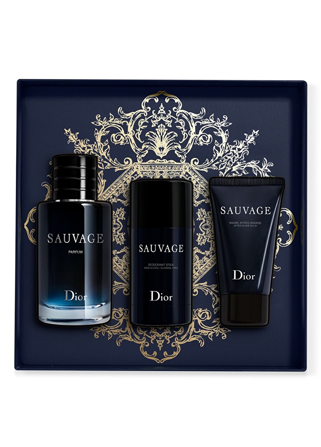 Dior Sauvage Erkek Edp 100 Ml+Aftershave Balm 50 Ml+Deodorant Stick 75 Gr Parfüm Seti