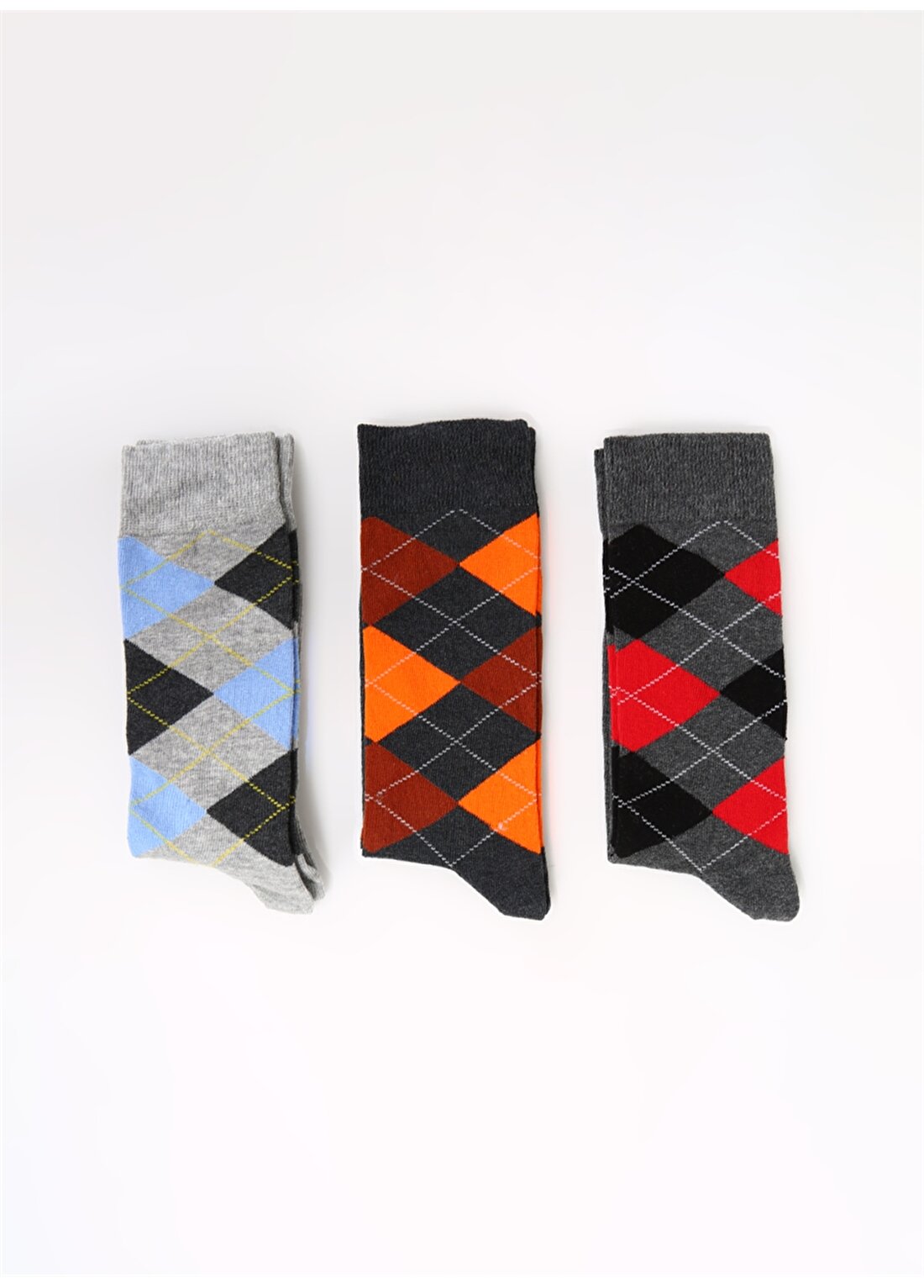Cozzy Socks 3'Lü Çok Renkli Erkek Çorap Cozzy-Baklava