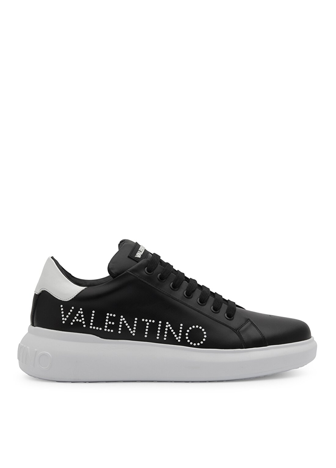Valentino Siyah - Beyaz Erkek Deri Sneaker 95B2302VIT