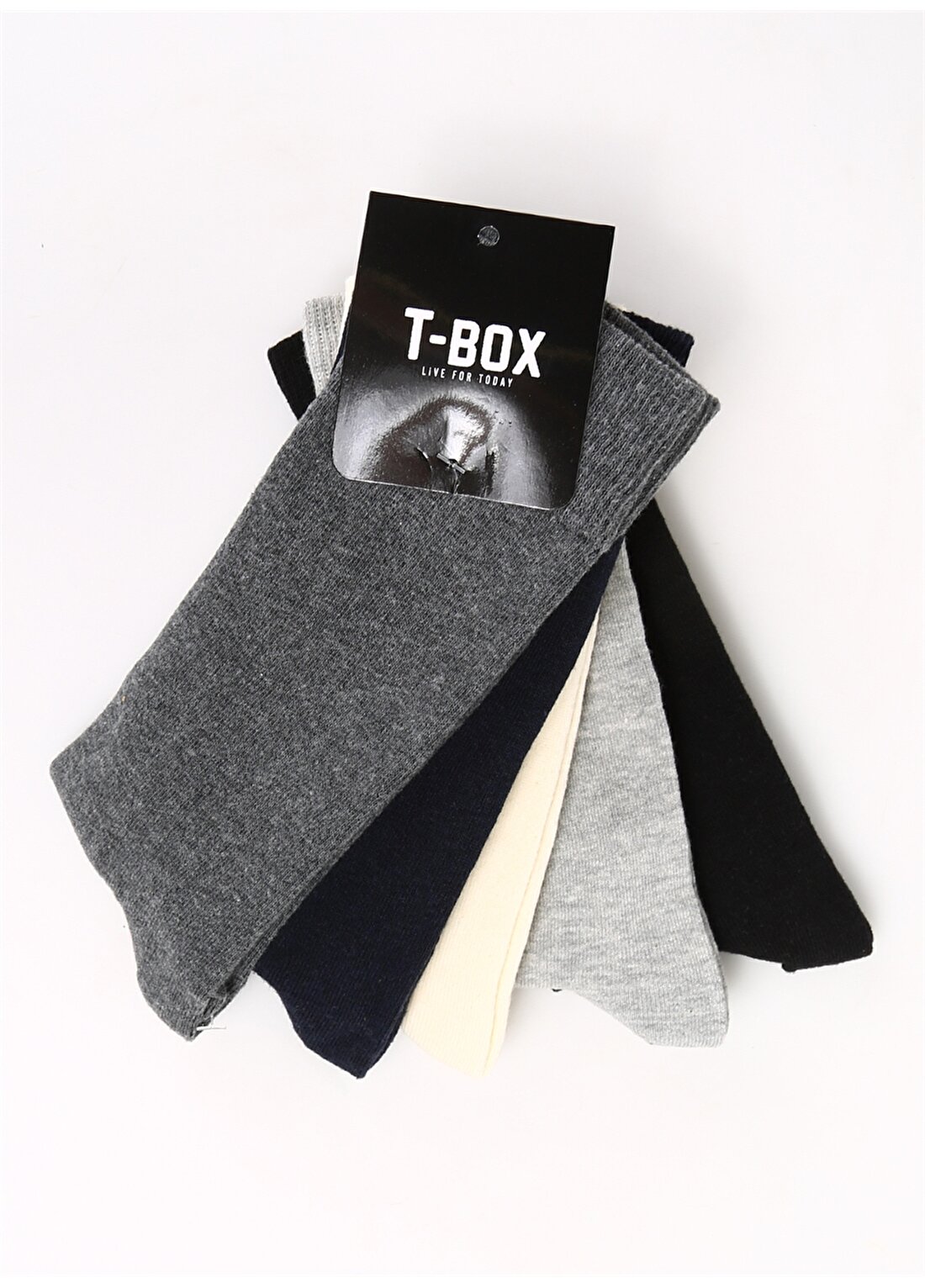 T-Box Çok Renkli Erkek 5'Li Paket Soket Çorap NS-SKT-ERK-ONLY