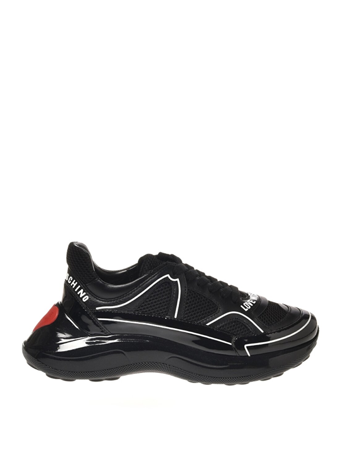 Love Moschino Siyah - Beyaz Kadın Sneaker JA15016G1HIQ500A