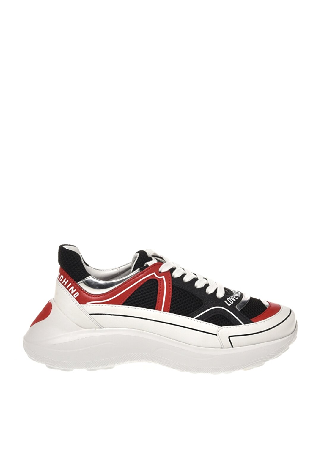 Love Moschino Siyah - Kırmızı Kadın Sneaker JA15016G1HIQ600A