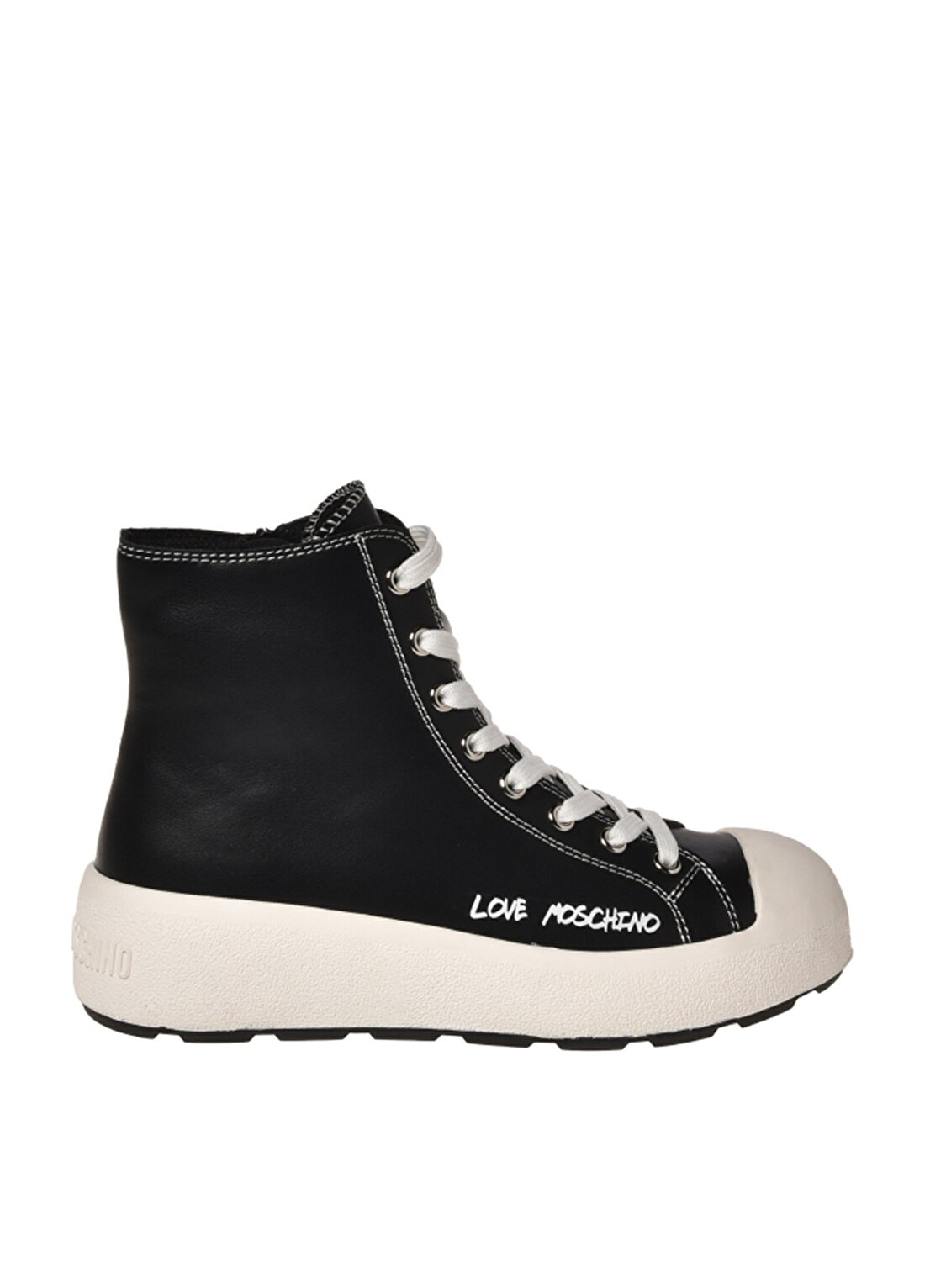 Love Moschino Siyah - Beyaz Kadın Sneaker JA15875G0HIA000A