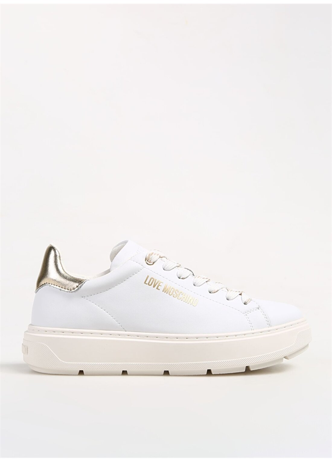 Love Moschino Beyaz - Altın Kadın Sneaker JA15374G1HIA210A