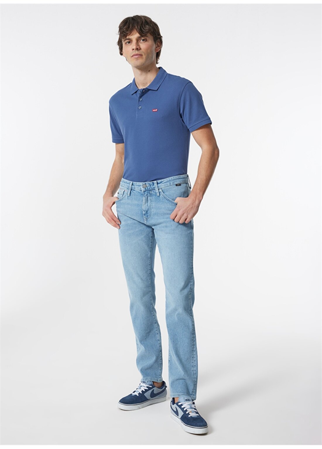 Mavi Normal Bel Regular Straight Erkek Denim Pantolon M0037887651_MARTIN