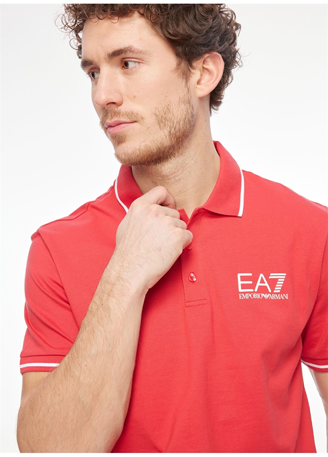 EA7 Koyu Kırmızı Erkek Polo T-Shirt 6RPF01PJ7BZ1462