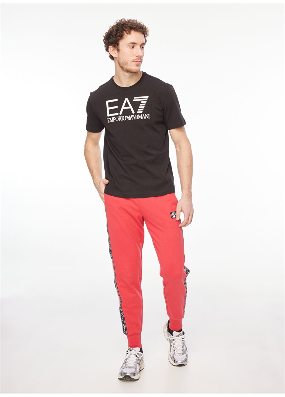 EA7 Normal Bel Normal Paça Slim Fit Koyu Kırmızı Erkek Pantolon 6RPP54PJ05Z1462