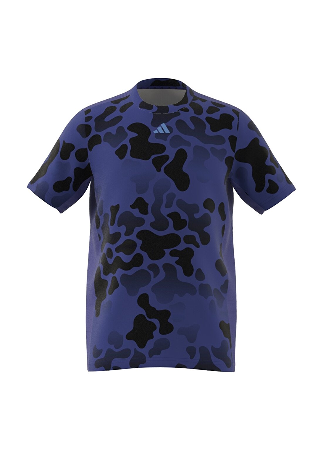 Adidas Desenli Mavi Erkek T-Shirt IR7522-J TR-ES AOP T