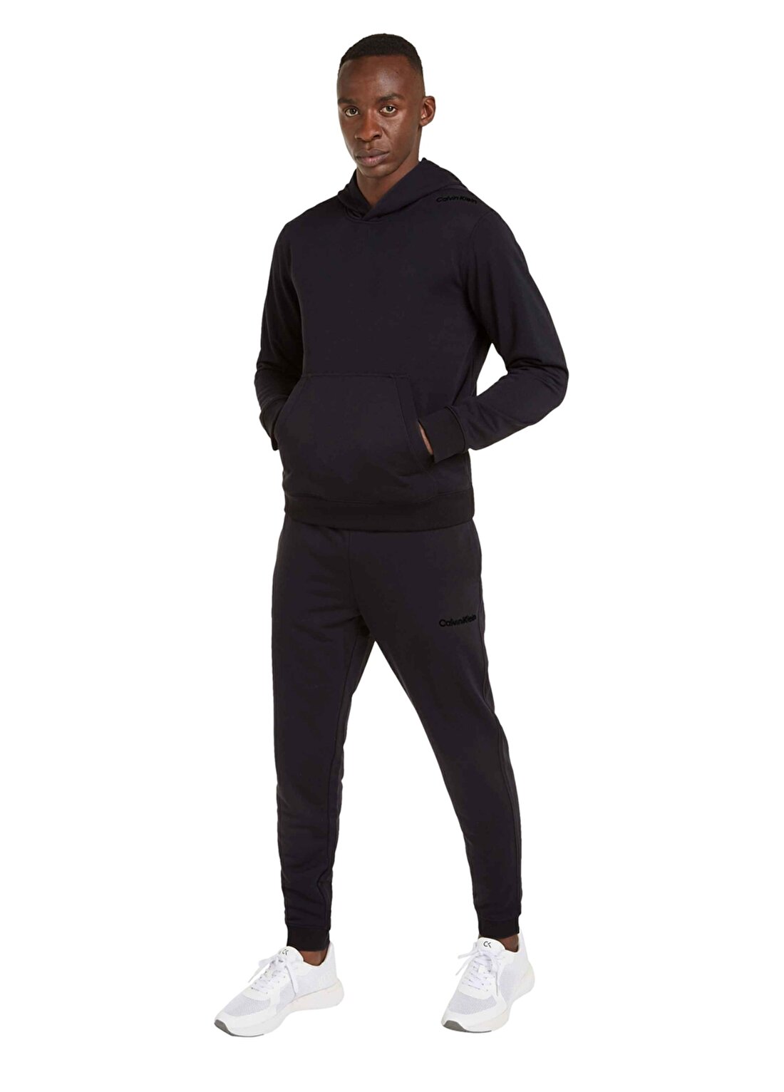 Calvin Klein Siyah Erkek Kapüşon Yaka Sweatshirt 00GMS4W332BAE-PW