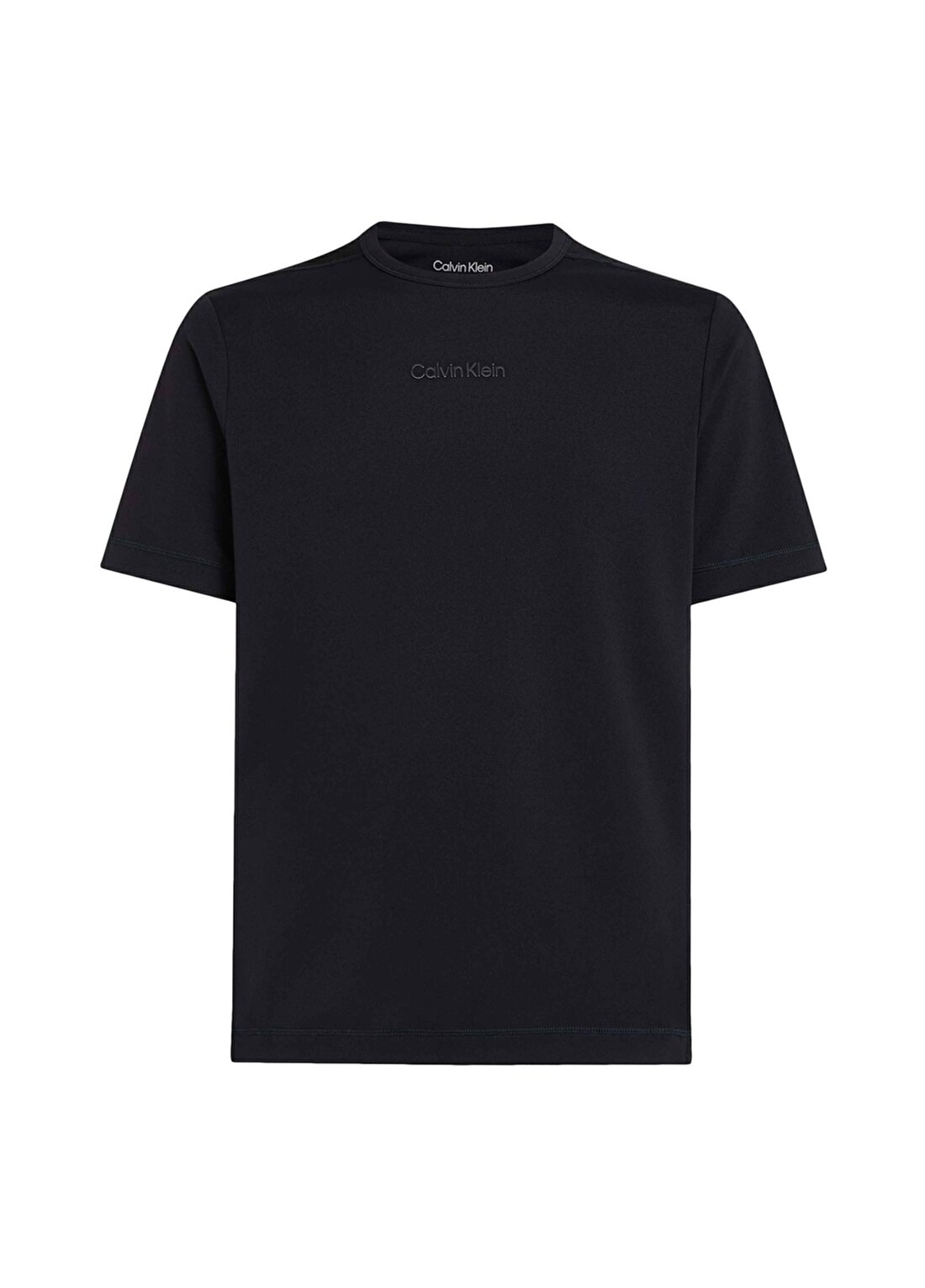 Calvin Klein Siyah Erkek Bisiklet Yaka T-Shirt 00GMS4K159BAE-WO - SS TEE