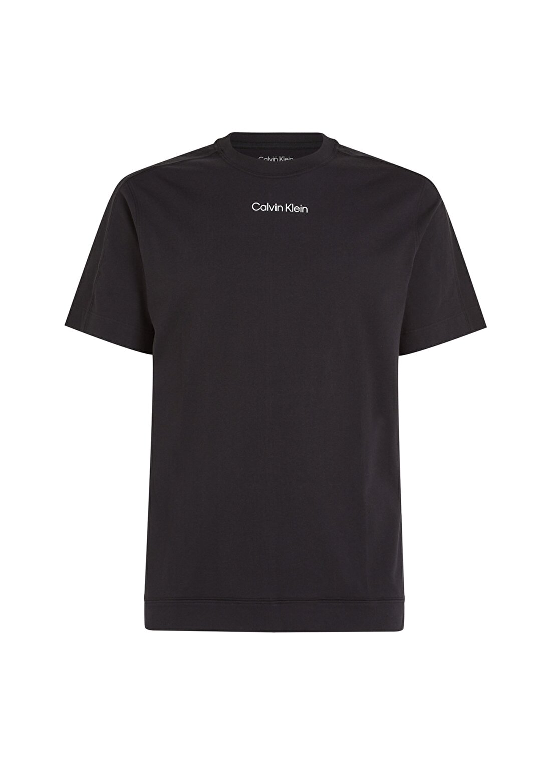 Calvin Klein Siyah Erkek Bisiklet Yaka Standart Fit T-Shirt 00GMS4K174BAE-PW - SS TEE