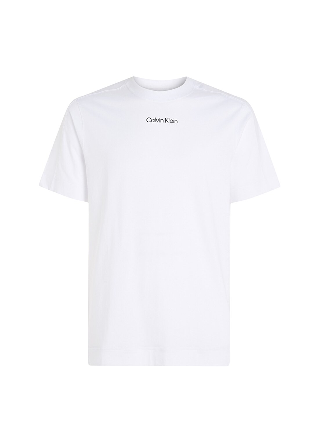 Calvin Klein Beyaz Erkek Bisiklet Yaka Normal Kalıp T-Shirt 00GMS4K174YAA-PW - SS TEE
