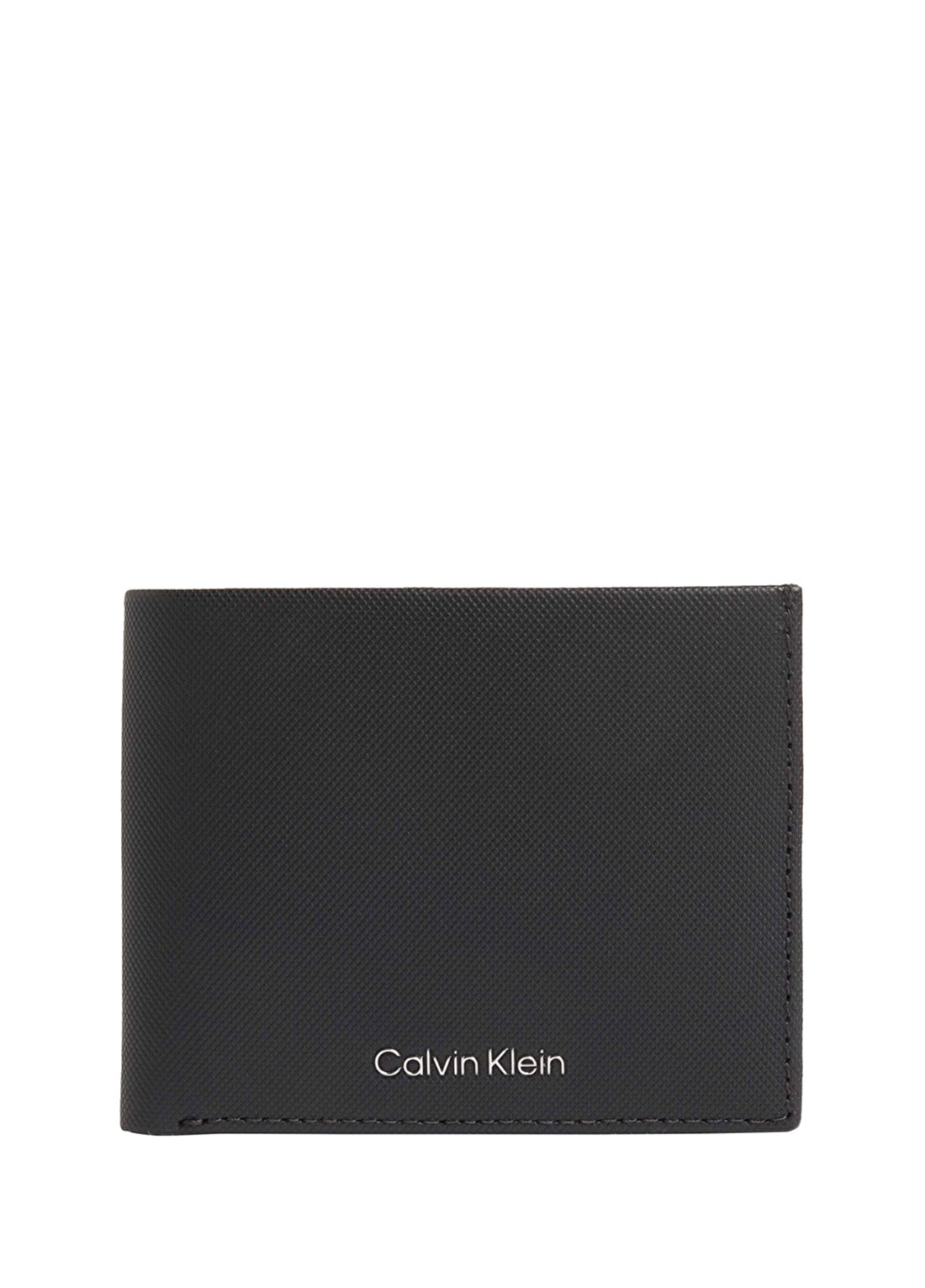 Calvin Klein Siyah Erkek 11X10,5X2,5 Cm Deri Cüzdan CK MUST BIFOLD 6CC W/BILL