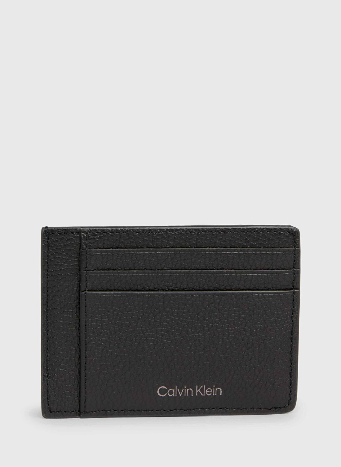 Calvin Klein Siyah Erkek 12x9x1,5 cm Deri Kartlık WARMTH ID CARDHOLDER