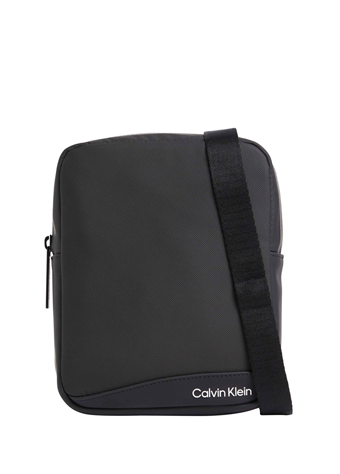 Calvin Klein Siyah Erkek 17X20,5X6 Cm Postacı Çantası RUBBERIZED CONV REPORTER S