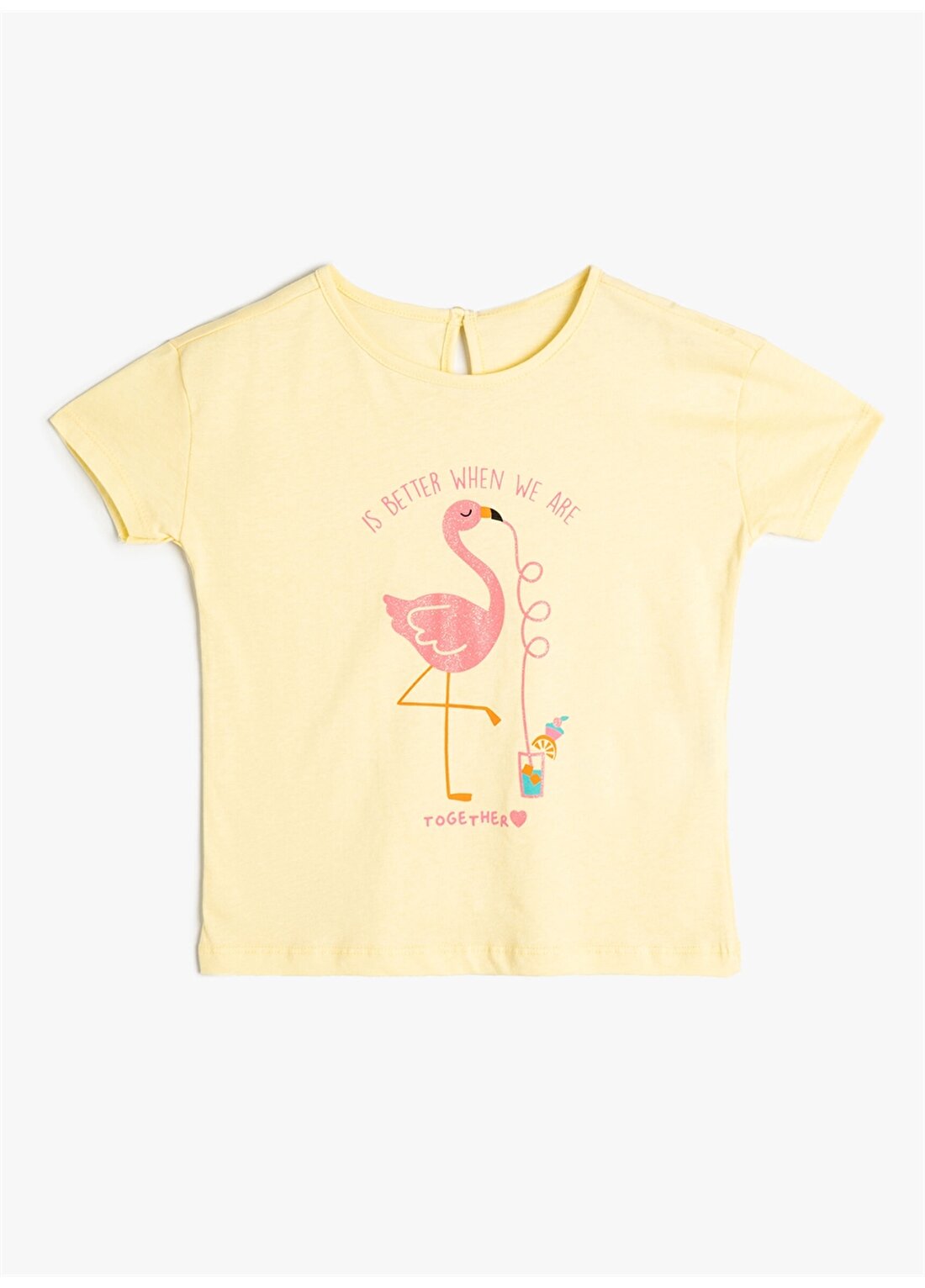 Koton Sarı Kız Bebek T-Shirt 4SMG10109AK